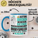 Rugbyspieler Geschenk Tasse Lustiger Spruch Erheben Sie Sich Der Rugbyspieler Betritt den Raum Blau Trendation