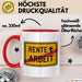 Rentner Tasse Geschenk Rente Arbeit Ruhestand Rot Trendation