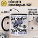 Angler Geschenk Tasse Spruch Männer Angeln Geschenkidee Kaffee-Becher Fischer Angeln Schwarz Trendation