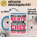 Rentner Tasse Geschenk Renteneintritt Geschenkidee Tasse Ich Bin In Rente Ich Bin Mein Eigener Chef Becher Blau Trendation