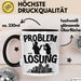 Immobilienmakler Tasse Geschenk für Immo Verkäufer Männer Geschenkidee Problem und Lösung Immobilien Schwarz Trendation