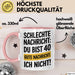 40 Geburtstagsfeier Tasse Geschenk Lustige Geschenkidee Spruch Schlechte Nachricht Du Bist 40 Gute Nachricht: Ich Nicht Rosa Trendation
