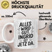 Ingrid Tasse Geschenk Alles Ist Gut Ingrid Ist Jetz Da Geschenkidee Becher mit Name Weiß Trendation