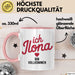 Ilona Tasse Geschenk Ich Bin Vollkommen Ilona Geschenkidee Geburtstag Rosa Trendation