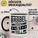 Babbel Mich Net Voll Geschenk Tasse Frankfurt Hessen Dialekt Kaffee-Becher Geschenkidee Büro-Tasse Kollegen Schwarz Trendation