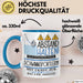 Schwimmsportlerin Tasse Geschenk Lustig Abstand Halten Hochleistungs-Schwimmsportlerin Mit Drang Zur Perfektion Bei Der Arbeit Blau Trendation