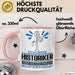 Historiker Geschenk Tasse Ich Bin Historiker Aber Sag Doch Einfach Superheld Lustige Geschenkdiee für Historiker Kaffee-Becher Rosa Trendation