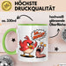 Regenwurm Vogel Tasse Geschenk Lustige Geschenkidee Spruch Ääh Miau Grün Trendation