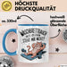Fitnessstudio Training Tasse Geschenk Lustige Geschenkidee Waschbrettbauch Hatte Ich Schon Blau Trendation