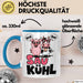 Schweinebauer Schweine Kuh Tier Tasse Geschenk Lustige Geschenkidee Spruch Sau Kuhl Blau Trendation