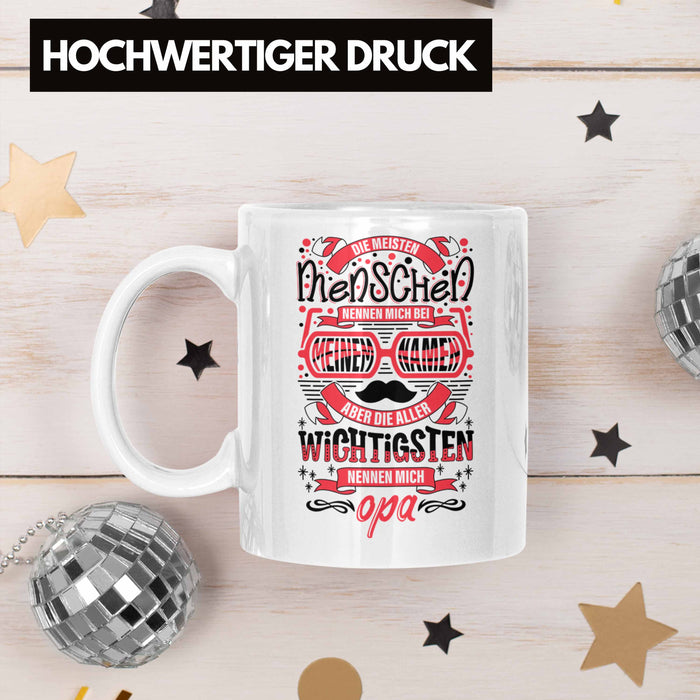 Opa Tasse Geschenk von Enkel Enkelin Bester Opa Der Welt Tasse Geschenkidee Bester Opa Der Welt Weiß Trendation