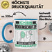 Bogenschütze Tasse Geschenk für Bogenschütze Geburtstag Lustiger Spruch Kaffee-Becher Was Ist Deine Superkraft Blau Trendation