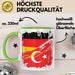 Türkei Deutschland Flagge Halb Deutscher Halb Türke Fußball Germany 2025 Europa Turkey Grün Trendation