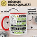 Katzenliebhaber Geschenk Tasse Lustiger Spruch Erheben Sie Sich Der Katzenliebhaber Betritt den Raum Rot Trendation