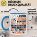 Tierheimunterstützer Geschenk Tasse Lustiger Spruch Erheben Sie Sich Der Tierheimunterstützer Betritt den Raum Blau Trendation