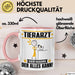 Tierarzt Tasse Geschenk für Tierarzt Der Mann Der Alles Kann Geschenkidee zum Geburtstag Rosa Trendation