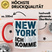 New York City USA Tasse Geschenk Lustige Geschenkidee Spruch New York Ich Komme Rot Trendation