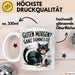 Sarkastische Katze Tasse Geschenkidee Guten Morgen Ganz Dünnes Eis Weiß Trendation