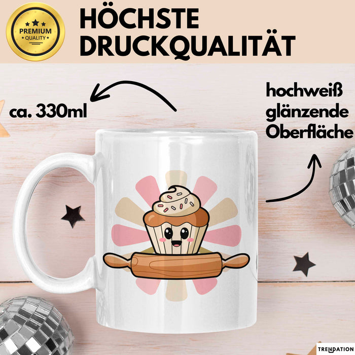 Bäcker Tasse Geschenkidee Konditor Lustiger Spruch Geschenkidee Lustig Weiß Trendation