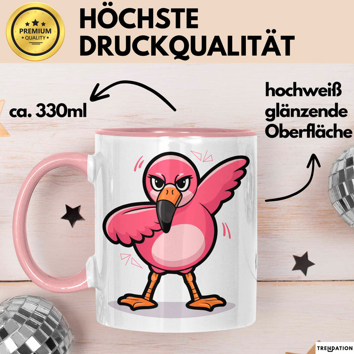 Dabender Flamingo Tasse Geschenk Lustige Geschenkidee Spruch Rosa Trendation