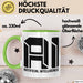 Ai Künstliche Intelligenz Tasse Geschenk Artificial Intelligence Geschenkidee Becher Grün Trendation