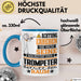 Trompeter Geschenk Tasse Lustiger Spruch Erheben Sie Sich Der Trompeter Betritt den Raum Blau Trendation