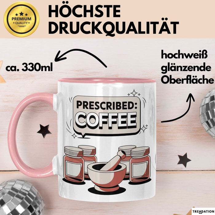 Apotheker Tasse Geschenk Lustige Geschenkidee Spruch Für Medizin Experten Rosa Trendation