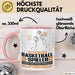 Basketballspieler Geschenk Tasse Ich Bin Basketballspieler Aber Sag Doch Einfach Superheld Lustige Geschenkdiee für Basketballspieler Kaffee-Becher Rosa Trendation