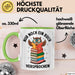 Buchleser Eule Lesen Tasse Geschenk Lustige Geschenkidee Spruch Nur Noch Ein Buch Versprochen Grün Trendation