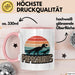 Papa Vatertag Tasse Becher Geschenk Lustige Geschenkidee Spruch Papasaurus Dinosaurier Rosa Trendation