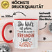 Beste Freundin Tasse Geschenk Lustige Geschenkidee Spruch Die Welt Ist Schön, Weil Du Meine Freundin Bist Rot Trendation