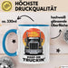 LKW Fahrer Tasse Geschenk Lustige Geschenkidee Spruch Für Straßen Krieger Blau Trendation