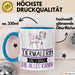 Tiermalerin Geschenk Tasse Becher Die Frau Die Allen Kann Geschenkidee für eine Tiermalerin Lustig Blau Trendation