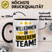 Office Arbeitskollege Tasse Geschenk Lustige Geschenkidee Spruch Willkommen In Unserem Team Trendation
