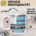 Modellbahnfan Geschenk Tasse Lustiger Spruch Erheben Sie Sich Der Modellbahnfan Betritt den Raum Weiß Trendation