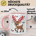 Weihnachten Tasse Geschenkidee für Feiertagsliebhaber Rosa Trendation