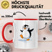 Pinguin Liebhaber Tasse Geschenk Lustige Geschenkidee Spruch Für Kälte Fans Rot Trendation
