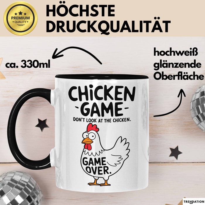 Sarkistisches Huhn Tasse Geschenk Lustige Geschenkidee Spruch Hühnerspiel Schau Nicht Auf Das Huhn Trendation