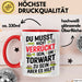 Fußball Tasse Geschenk Sei ein Torwart Fußballfan Geschenkidee Lustig Rot Trendation