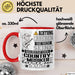 Country-Musiker Geschenk Tasse Lustiger Spruch Erheben Sie Sich Der Country-Musiker Betritt den Raum Rot Trendation