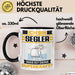 Segler Tasse Geschenk für Segler Geburtstag Lustiger Spruch Kaffee-Becher Was Ist Deine Superkraft Schwarz Trendation