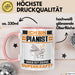 Pianist Tasse Geschenk für Pianist Geburtstag Lustiger Spruch Kaffee-Becher Was Ist Deine Superkraft Rosa Trendation