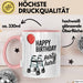 Geburtstagsfeier Tasse Geschenk Lustige Geschenkidee Spruch Alles Gute Zum Geburtstag Feier Richtig Rosa Trendation