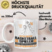 Basketballspieler Geschenk Tasse Ich Bin Basketballspieler Aber Sag Doch Einfach Superheld Lustige Geschenkdiee für Basketballspieler Kaffee-Becher Weiß Trendation