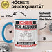 Schlagzeuger Tasse Geschenk für Schlagzeuger Geburtstag Lustiger Spruch Kaffee-Becher Was Ist Deine Superkraft Blau Trendation