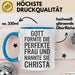 Christa Tasse Geschenk Gott Formte Die Perfekte Frau Christa Geschenkidee Blau Trendation