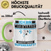 Musikmanager Tasse Geschenk für Musikmanager Geburtstag Lustiger Spruch Kaffee-Becher Was Ist Deine Superkraft Grün Trendation