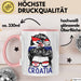 Croatia Tasse Geschenk Für Kroatische Frau Heimat Kroatien Kaffee-Becher Geschenkidee Rosa Trendation