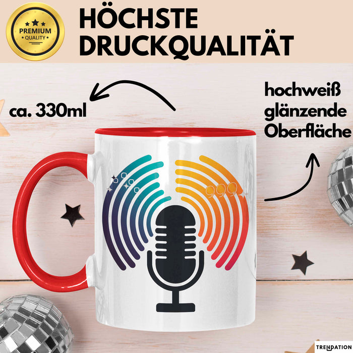 Motivationsredner Tasse Geschenkidee für Publikum Inspirator Rot Trendation