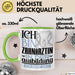 Zahnärztin Ausbildung Start Geschenk Tasse Ich Bin Zahnärztin In Der Ausbildung Ich Darf Das Kaffee-Becher Geschenkidee Grün Trendation